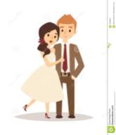 愉快的新娘和新郎在婚-言情爱-合传染媒-70532064